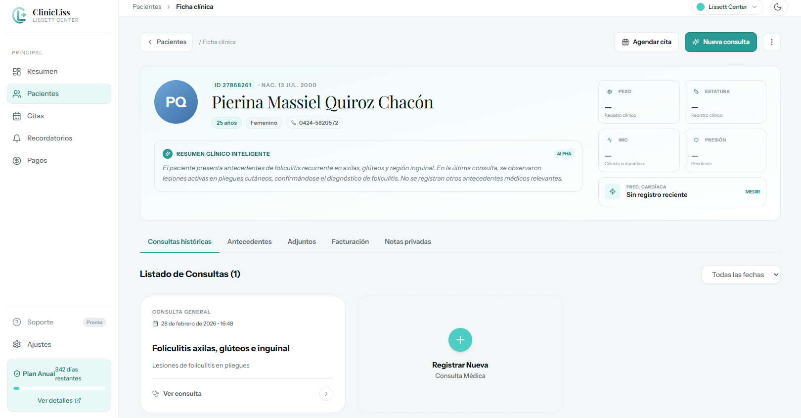 La historia completa de tu paciente, en un solo lugar
